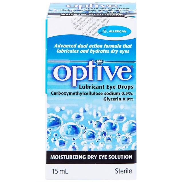 Thuốc nhỏ mắt Optive Allergan giảm nóng, kích ứng mắt (15ml)