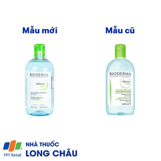 Nước tẩy trang Bioderma Sebium H20 dành cho da hỗ hợp, da dầu (500ml)