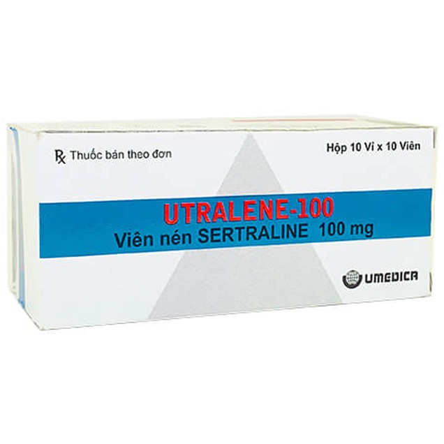 Thuốc Utralene 100mg Umedica điều trị bệnh trầm cảm (10 vỉ x 10 viên)