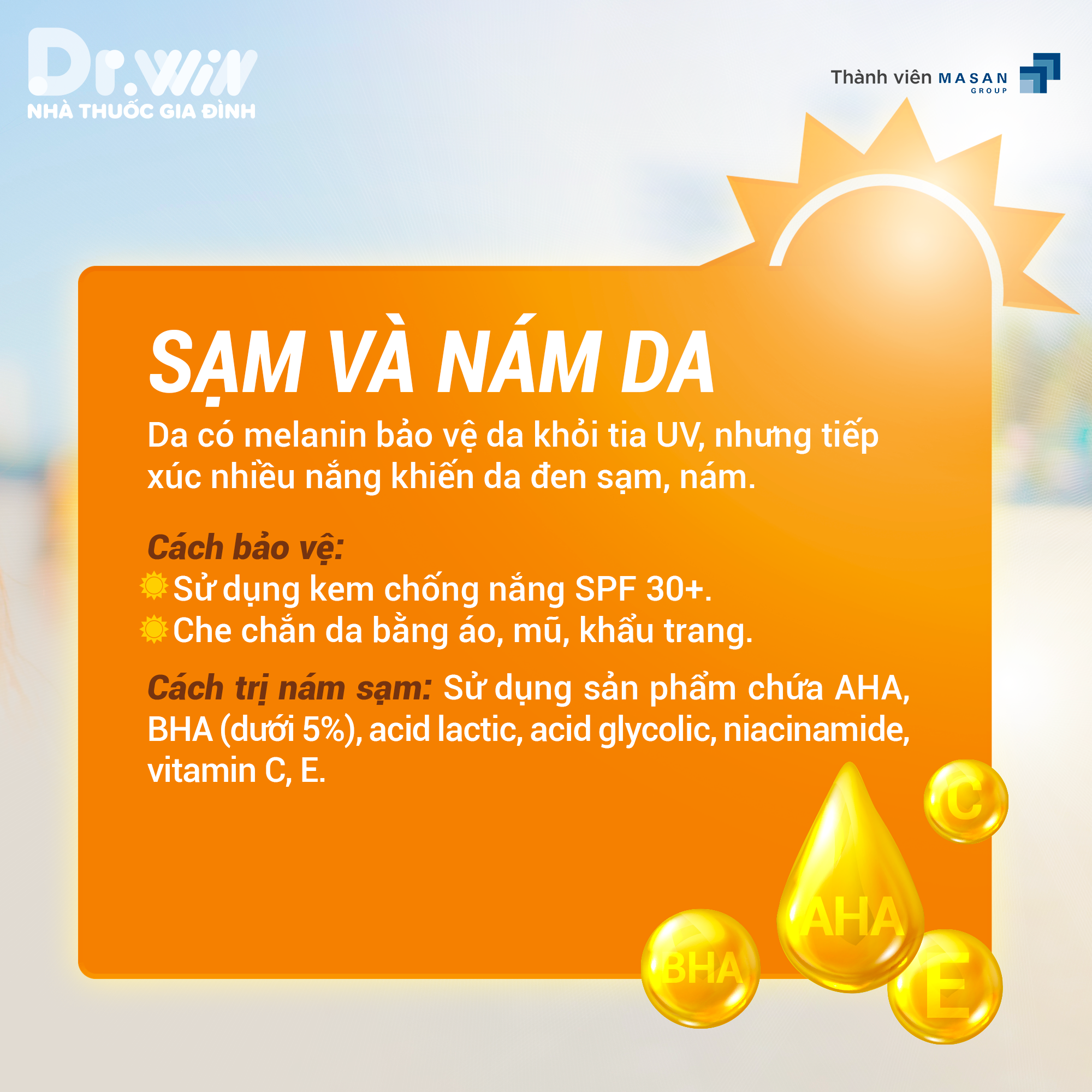 CÁC VẤN ĐỀ VỀ DA THƯỜNG GẶP TRONG MÙA NẮNG NÓNG 3