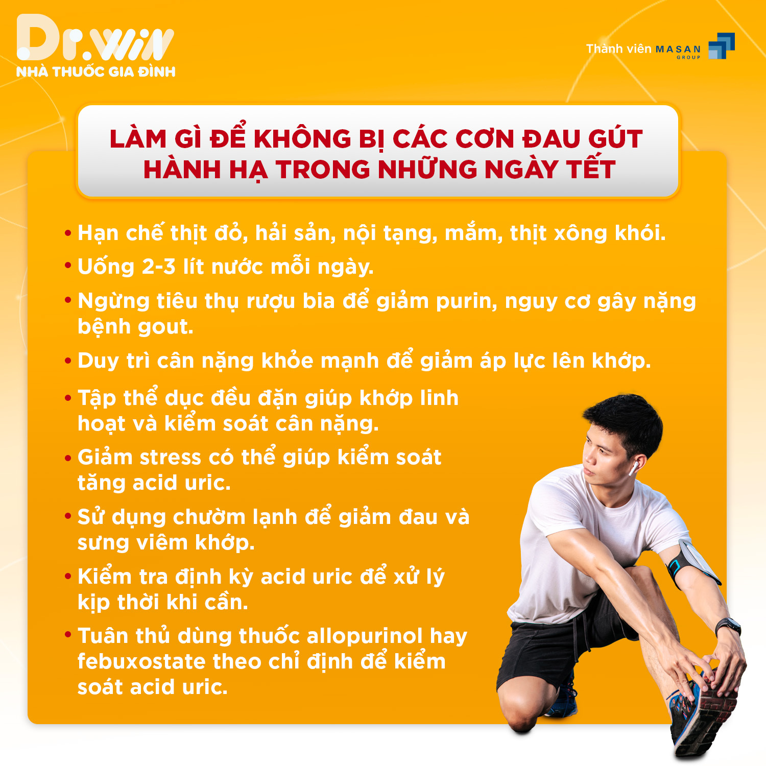 LÀM GÌ ĐỂ KHÔNG BỊ CÁC CƠN ĐAU GOUT HÀNH HẠ TRONG NHỮNG NGÀY TẾT 1