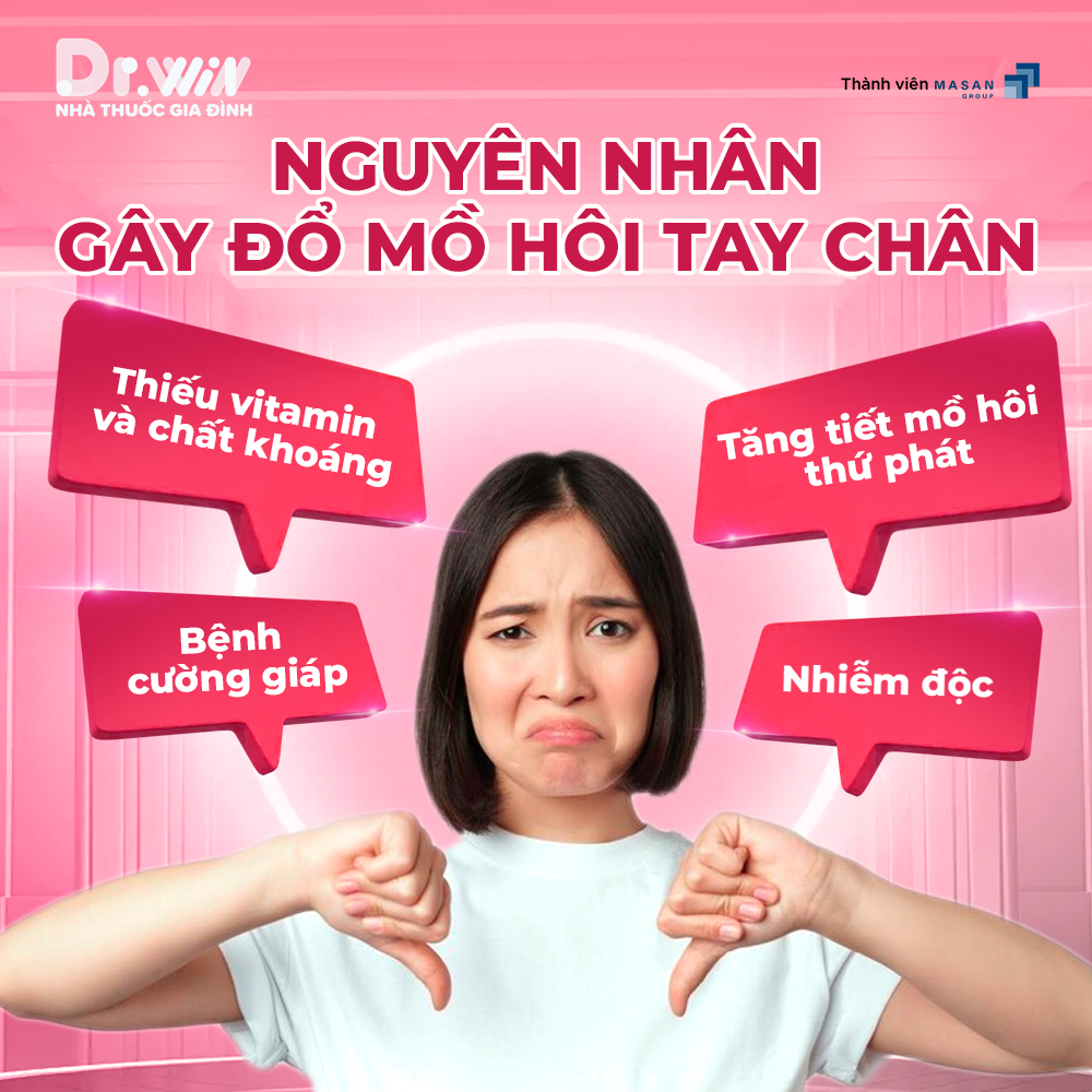 CHỨNG RA NHIỀU MỒ HÔI Ở TAY VÀ CHÂN 2
